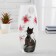 Vase Glass "Cat" 6, D-7.5cm 10x26 cm, V = 1.7l