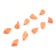 Cargo of a bullet-exentric stained collapsible Yaman 10 pcs., 16 g, orange