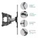 Onkron M5 bracket, for TV, sloping-in-housing, 37 "-70", 42-452 mm from the wall, white