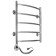 Domoterm electric heated towel rail "Calipso", 500 x 700 mm, 5 crossbars, left, chrome