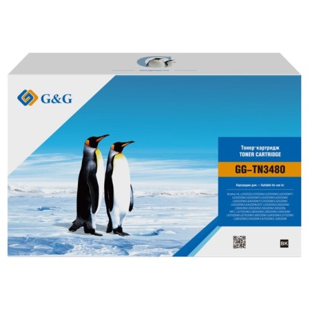 Cartridge Laser G&G GG-TN3480 Black (8000 RIS.) For Brother DCP L5500DN/ L6600DW