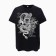 Women's T -shirt "Dragon", black color/white print, size 52