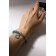 Bracelet "Flower" chain, blue color in silver, l = 16 cm