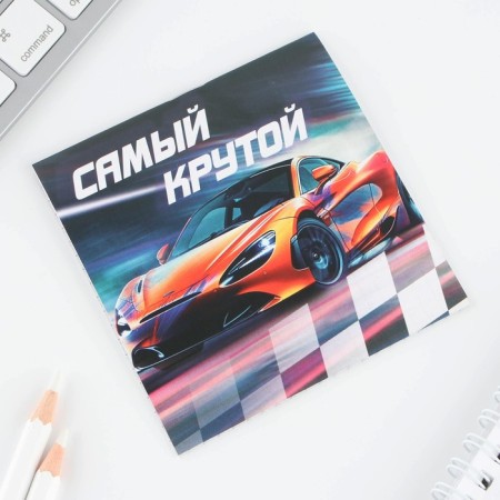 Блокнот 10х10, 16 листов МИКС «Машины»-3