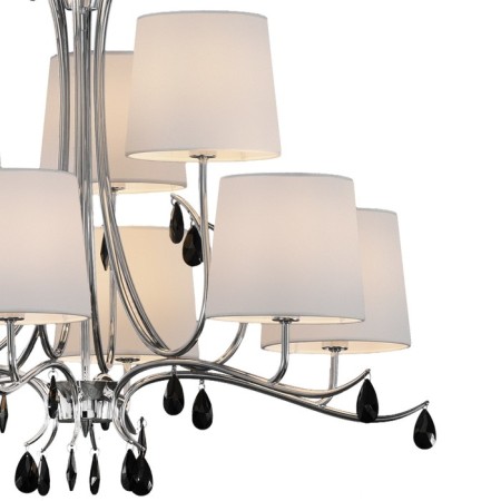 Suspended chandelier Mantra Andrea, E14, 9x20W, 600 mm, color chromium-1