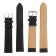 Watch strap, male, 20 mm, harness 90 mm, larynx 125 mm, black, elongated