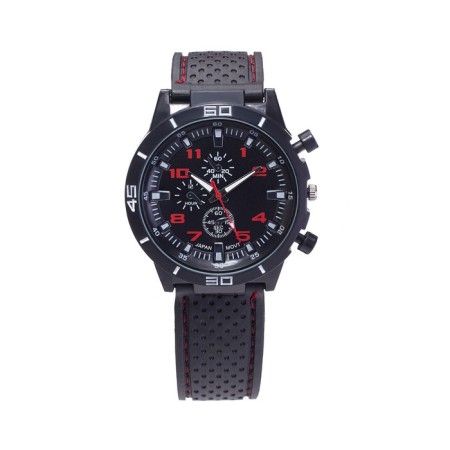 Men's watch, D-4 cm, red numbers-2