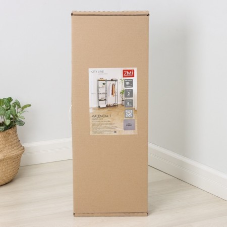 Valencia 1 dressing system, steel, 109 × 30 × 155.5 cm, graphite color-5