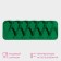 Baking uniform “Christmas tree”, silicone, 32.5 × 11.5 cm, 12 cells, green color