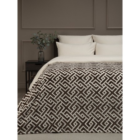 Texrepublic blanket, size 150x200 cm, brown color