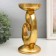 Polystone submission for 1 candle "loop" gold 10.5x10.5x20.5 cm