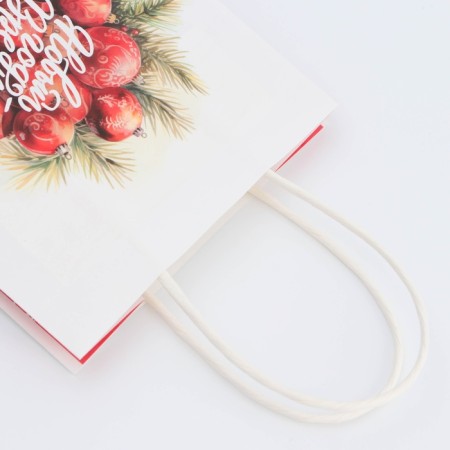 New Year. Package Paper Gift Craft "Miracles Time" 16 x 12 x 6 cm.-2