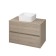 The built -in sink Cersanit Crea 35, Square, on the countertop, white