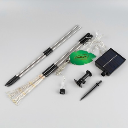 Garden lamp on the solar battery "Dandelion" 2 pcs., 78 cm, 160 LED, glow warm white-9