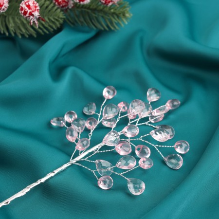 Decor "Crystal Tale" 23 cm, ovalchik pink-2