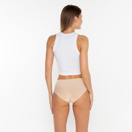 Panties female slips are seamless, beige color, size 48 (l)-6