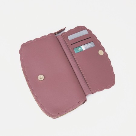 Women's wallet with lightning, pink color-6