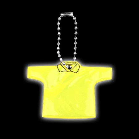 Reflective element "T -shirt", bilateral, 6 × 4.3 cm, yellow color-3