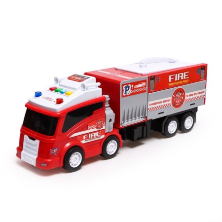 Parking "Fire Service", with the effect of smoke, light and sound-2