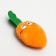 A toy for dogs "carrot" with a squeak, 18 cm, orange