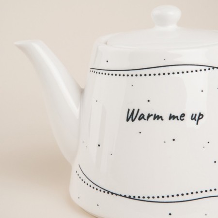 Teapot after a porcelain SL Home "House", 900 ml, 21 × 13.8 × 13.5 cm, white color-4
