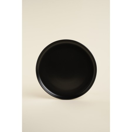 Set of porcelain plates SL Home "Dark", D = 25.5 cm, black color-1
