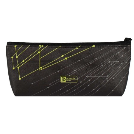 Penal soft, 1 compartment, 75 x 200 x 20 mm, voluminous, artificial leather, Phoenix "Sniper" Black65737-3