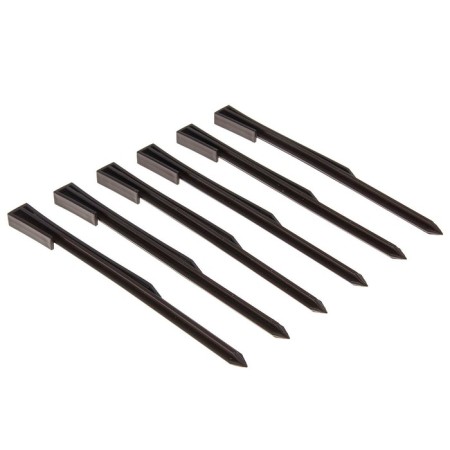 Pegs for border tape, h = 40 cm, set 10 pcs., Brown, Greengo