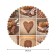 The tablecloth “Coffee grain”, round, Saten, d = 150 cm