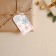 A postcard-child for a gift "Snowflakes", 5 x 9 cm, New Year
