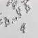 Decor for creativity Metal "Musical note" silver 1.3x0.7 cm