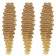 Hollywood Africolocons, 60 cm, 270 grams, light-brown color/blond HKB15/613 (Catherine)
