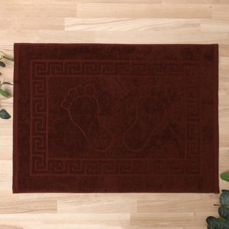 Terry towel for legs 50x70cm, brown 100% cotton, 400 g/m