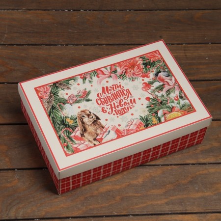 The box is folding, the cover is “dreams come true in the new year” 30 x 20 x 9 cm-1