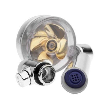Shower watering can Zein Z3544, D = 80 mm, microscopic points, button, removable top, chrome-13