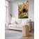 Decorative panel with photo printing "Leo-observer", vertical, size 100x150 cm