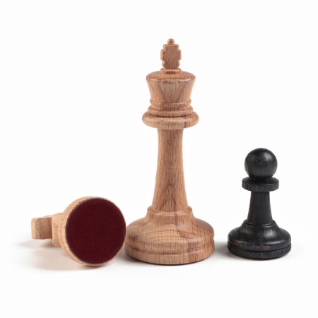 Chess "Debut", wooden board 37 x 37 cm, King H-9 cm, pawn H-4.4 cm-5