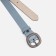 Women's belt, width 2.5 cm, screw, buckle metal, blue color
