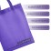 Shoper (package) Normal is Boring, 42x10x30 cm, without lining, purple color