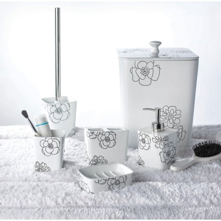 Diamond liquid soap dispenser, white color-3