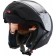 Snowmobile helmet Zox Condor, glass with electric heating, matte, size XL, black