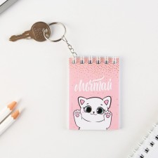 Брелок для ключей блокнот «Мечтай», 5,5 х 7,5 см