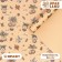 Packaging paper "Christmas toys", brown craft, 80 g/m2, 50 x 70 cm