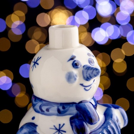 Snar "Snowman Balagur", 20 cm, 0.5 l, gzhel-5