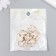 Decor for creativity Plastic "White Cat" gold 0.3x1.4x1.8 cm