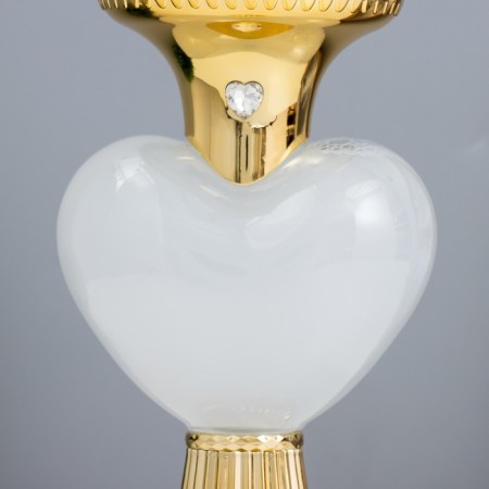 Lava-lamp "Heart" LED 2W from batteries 3haa gold 12.5x10x20.5 cm-8