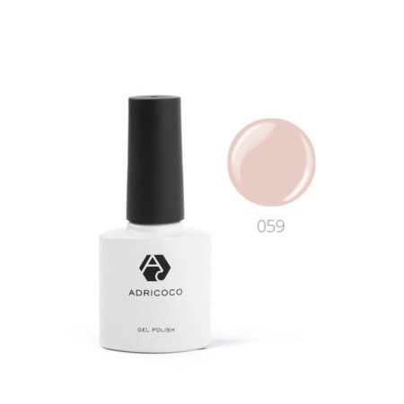 Color gel polish Adricoco, No. 059 Light Coffee, 8 ml