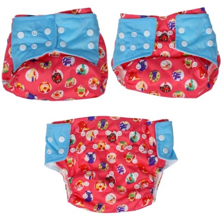 Reusable diaper "Funny animals"-7