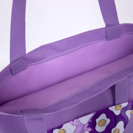 Tekstil core "Everything that is not done." scrambled eggs, with a pocket of 35 x 0.5 x 40 cm, lilac color-3