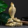 Figure "Cobra on money" gold, 26x16x10cm